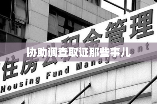 德安协助调查取证那些事儿